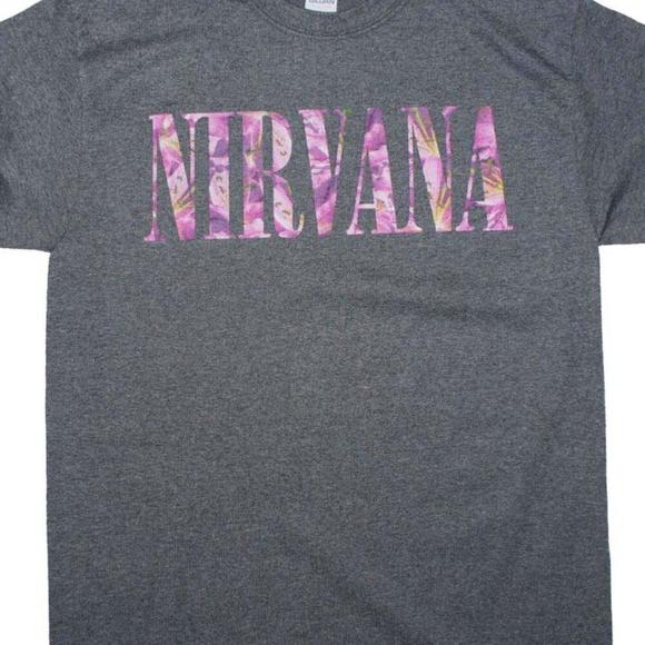 Tops - Nirvana Floral Unisex Tshirt Gift For Fan